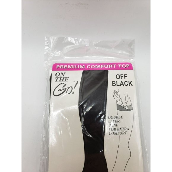 On The Go‎ Premium Comfort Top Black Knee Highs One Size Fits Most - Picture 5 of 8